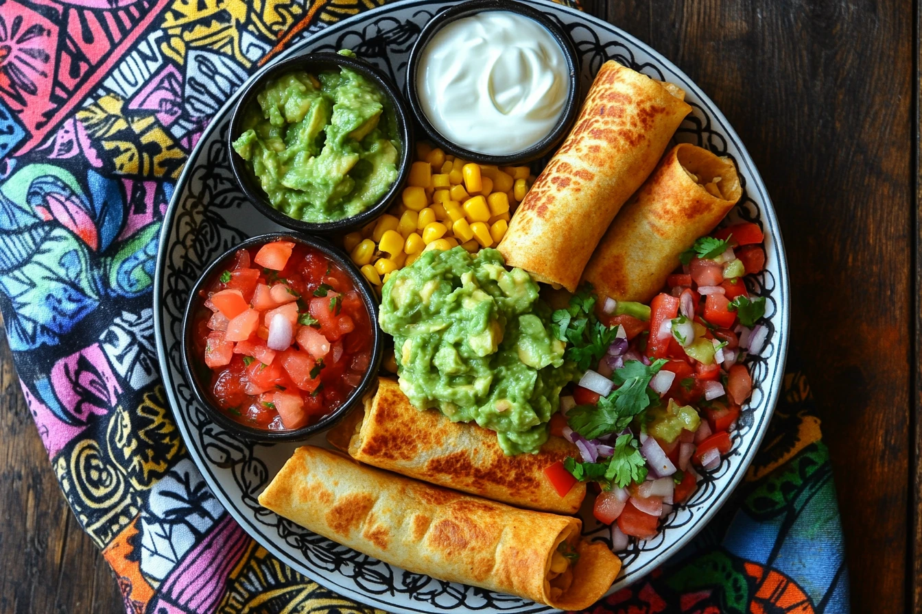 Are flautas better with corn or flour tortillas? Flautas served with toppings